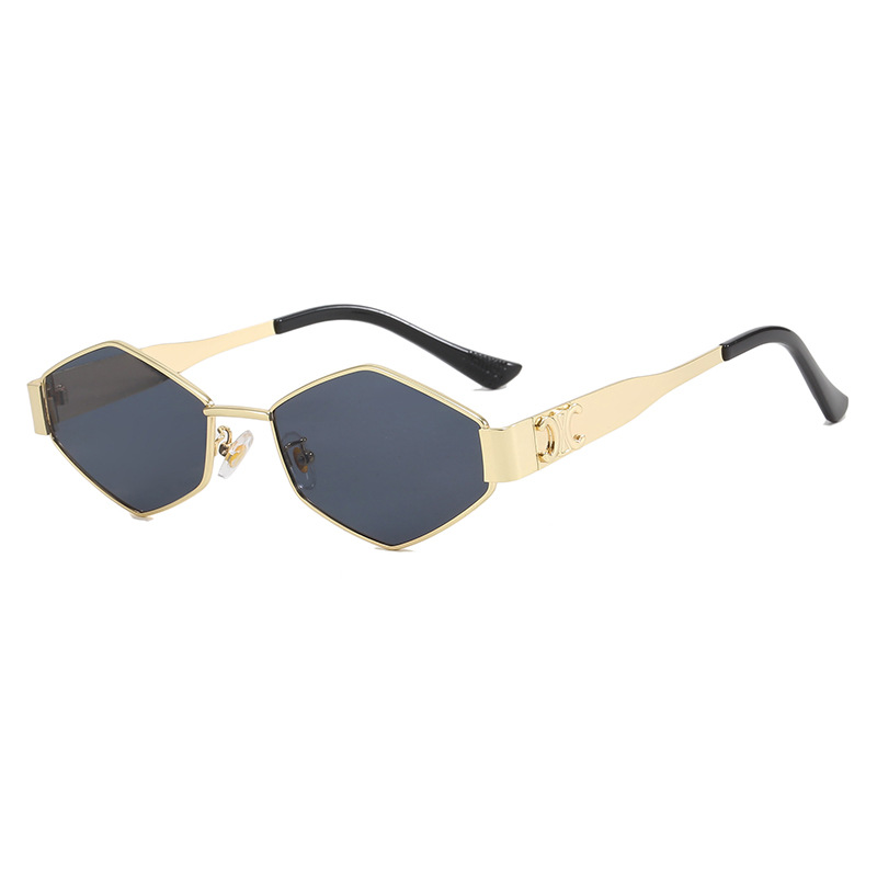 Gafas De Sol De Metal Con Diamantes