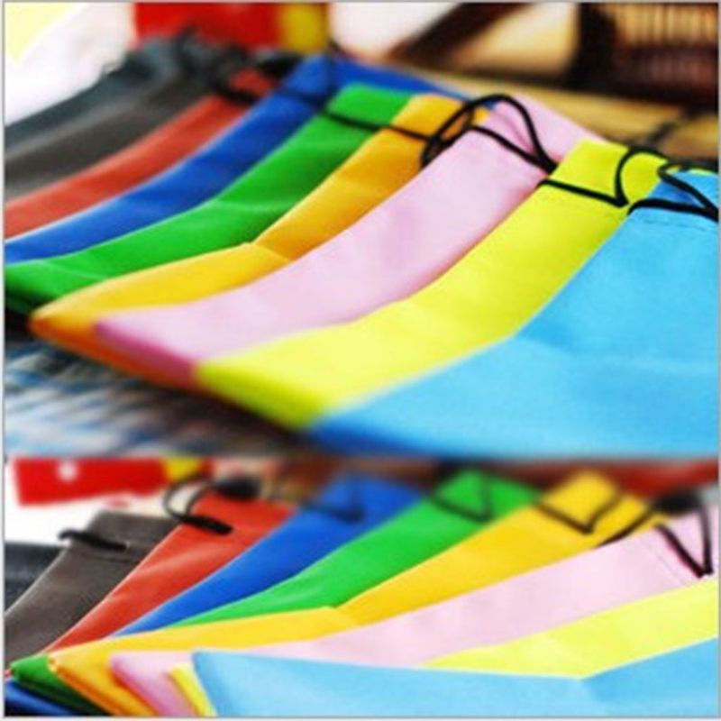 Bolsa De Tela Impermeable Con Cordón Para Gafas [envío Aleatorio]
