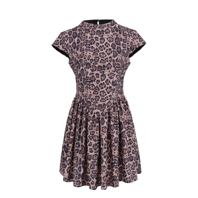 Falda Con Estampado De Leopardo