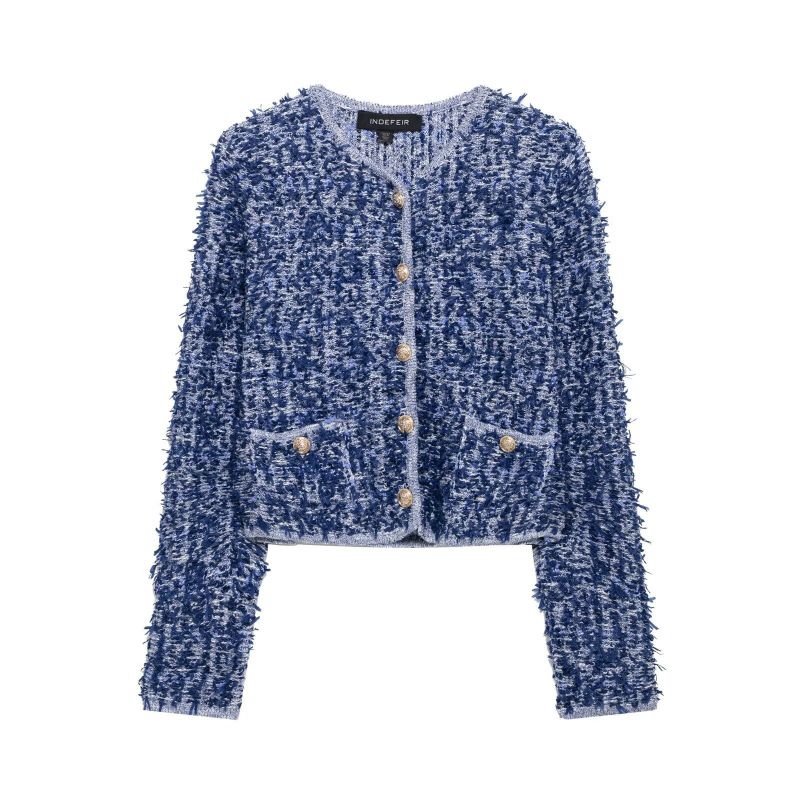 Chaqueta De Punto Con Bolsillos Entrelazados