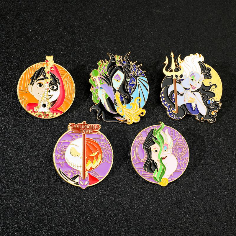 Broche De Dibujos Animados Con Goteo De Aceite De Aleación