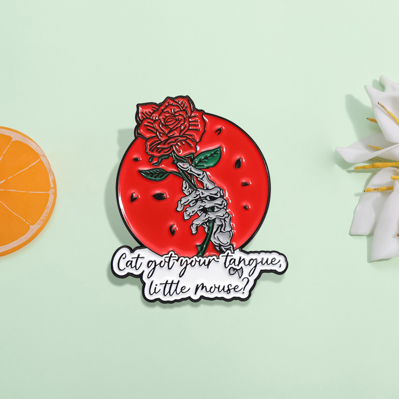Broche De Calavera De Dibujos Animados