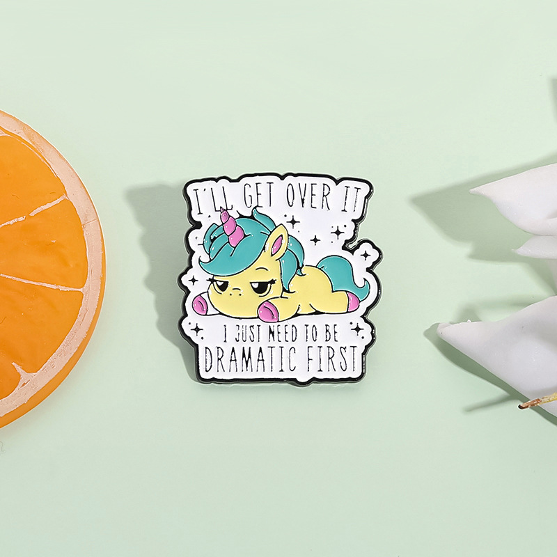 Broche De Unicornio De Aleación Con Dibujos Animados