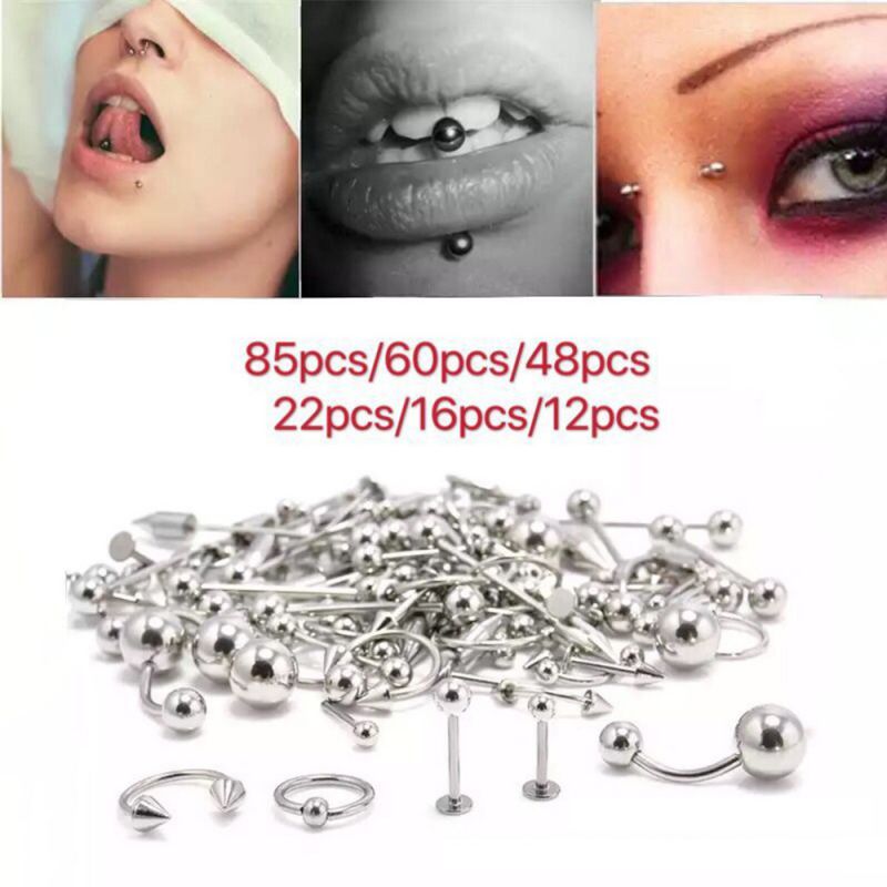 Joyería De Perforación Mixta De Acero Inoxidable