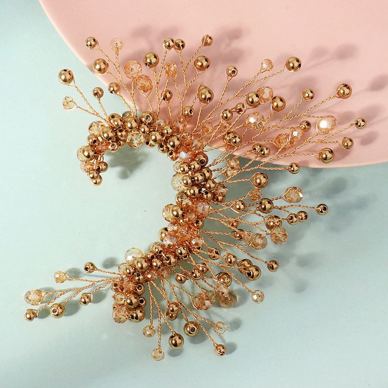 Ear Cuff Trenzado Con Cuentas [pieza Única]