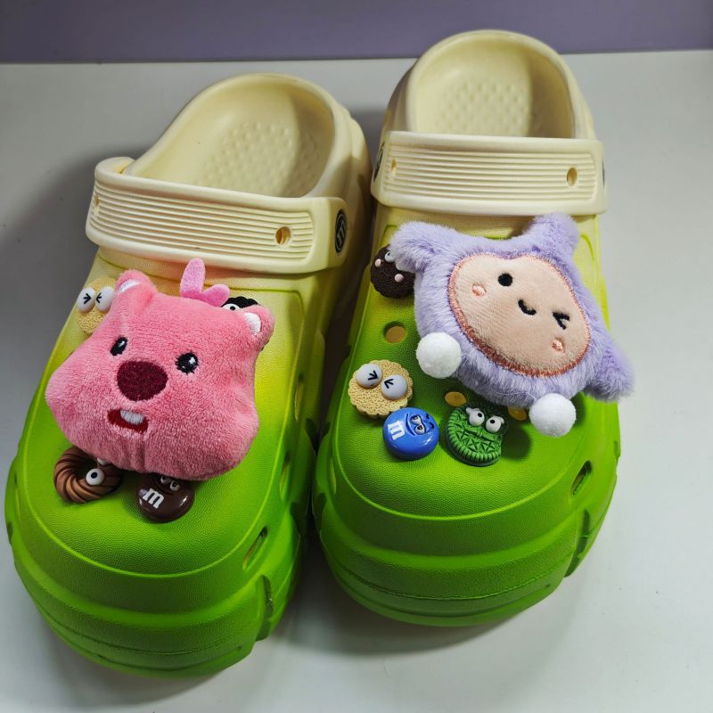 Hebilla De Zapato Con Suela Gruesa Y Agujero De Dibujos Animados De Silicona