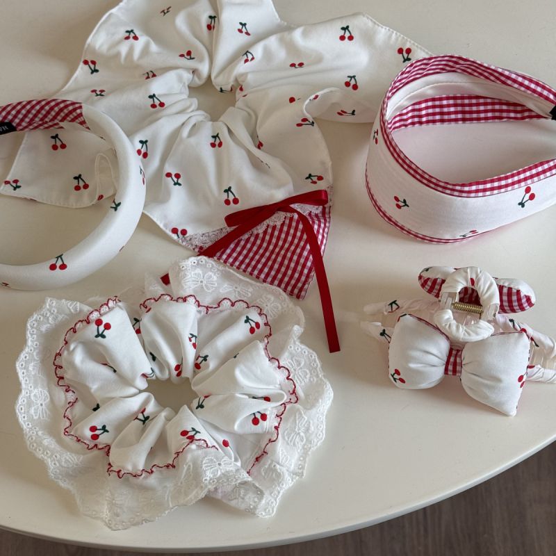 Diadema De Ala Ancha Con Estampado De Tela