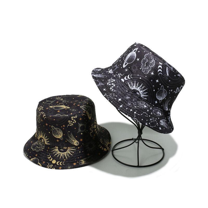 Sombrero De Pescador Con Estampado De Poliéster