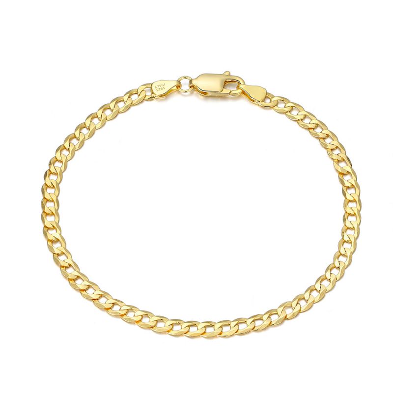 Pulsera De Cadena Geométrica De Plata