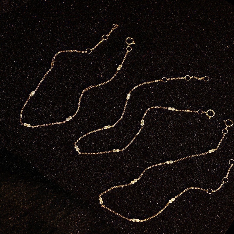 Pulsera Geométrica De Plata Con Diamantes