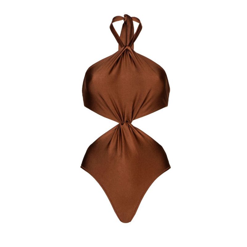 Traje De Baño De Una Pieza De Cintura Alta