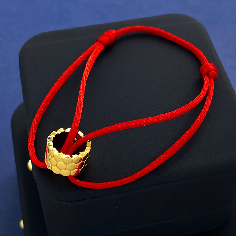 Pulsera De Cordón De Diamantes En Forma De Panal