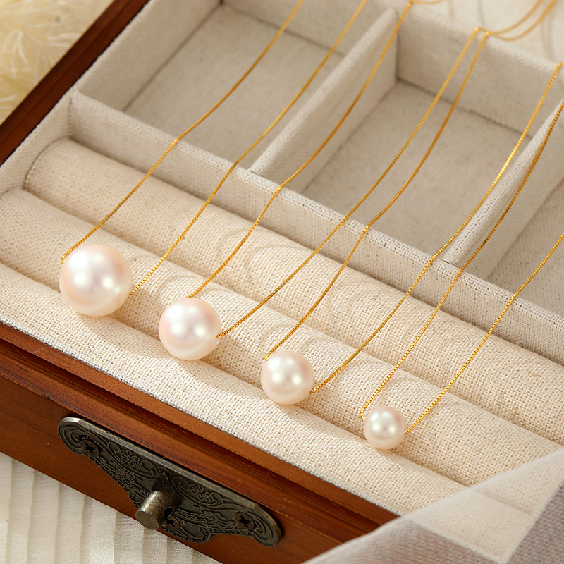 Collar De Perlas Redondas