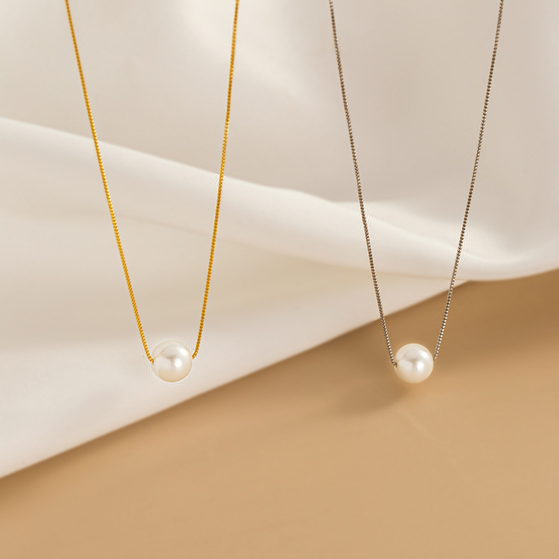 Collar De Perlas Redondas