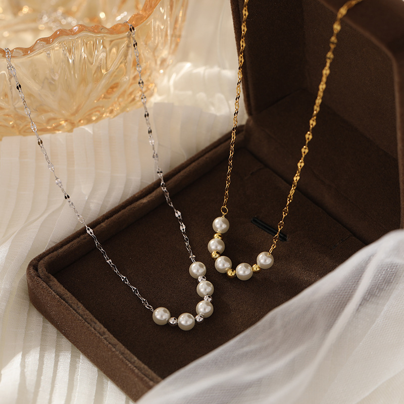 Collar De Perlas De Plata