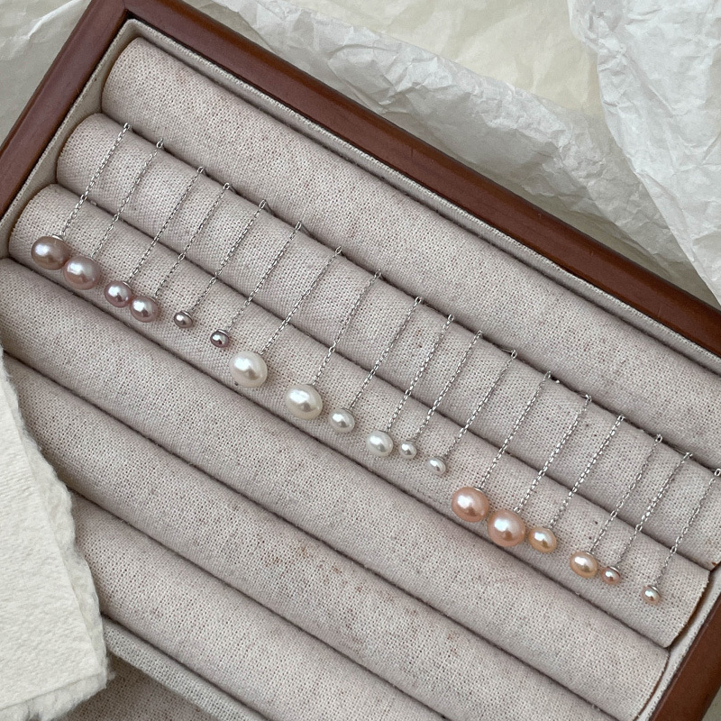 Pendientes De Perlas De Plata