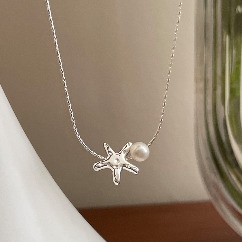 Collar De Perlas Y Estrellas De Mar De Plata
