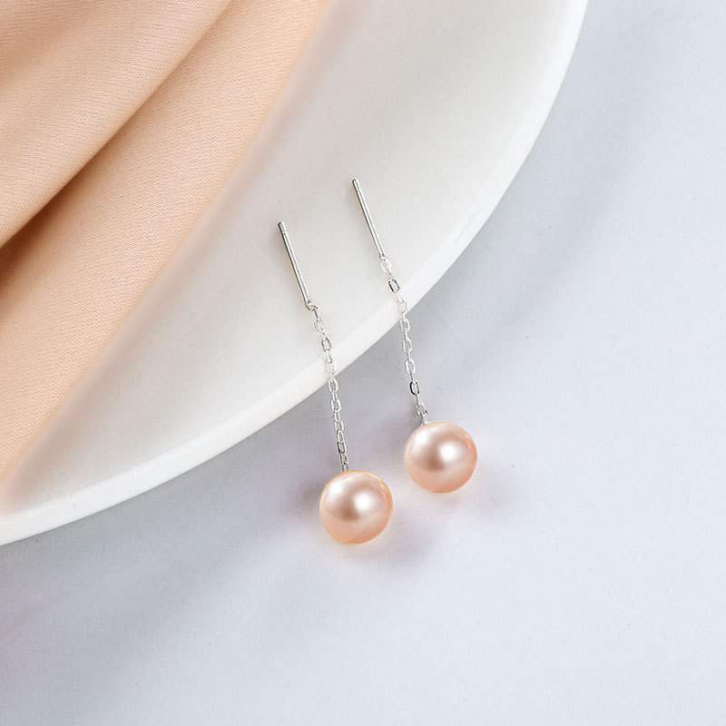 Pendientes De Perlas De Plata