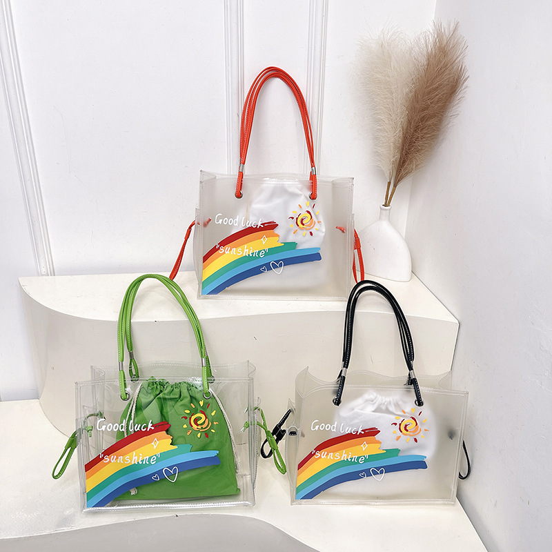 Bolso De Hombro De Pvc Transparente De Gran Capacidad