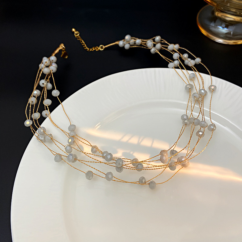 Collar De Perlas Multicapa