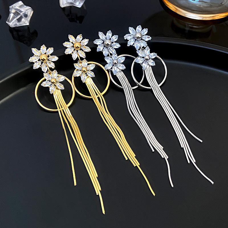 Pendientes De Estrella De Cobre Y Diamantes