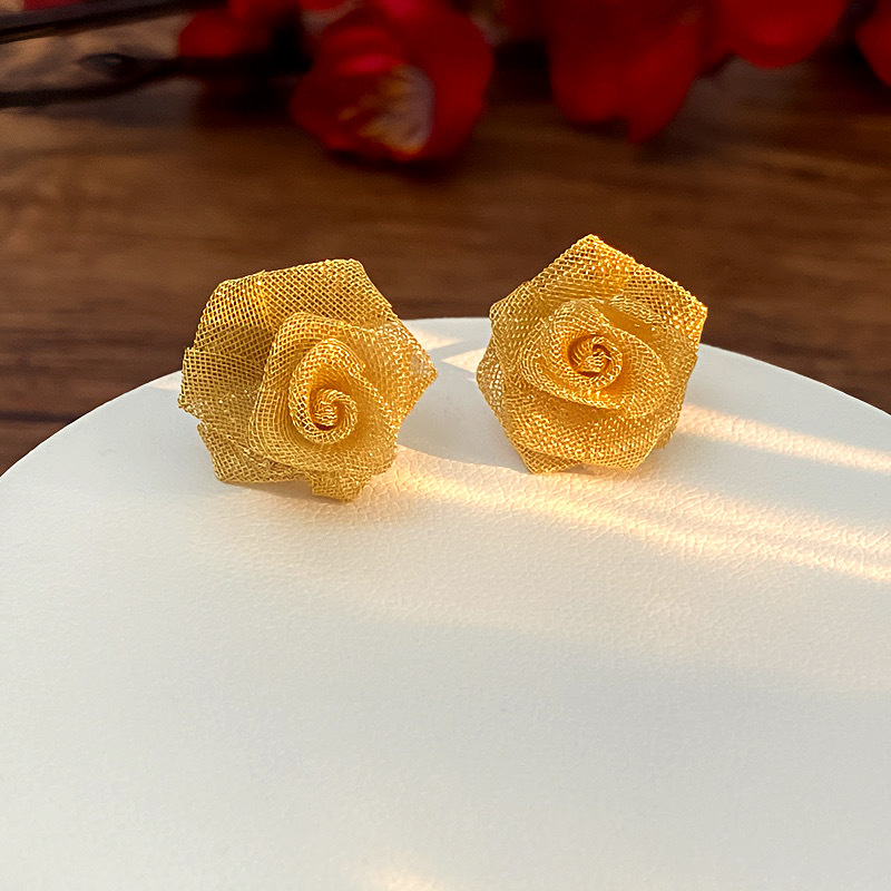 Pendientes De Flores De Cobre