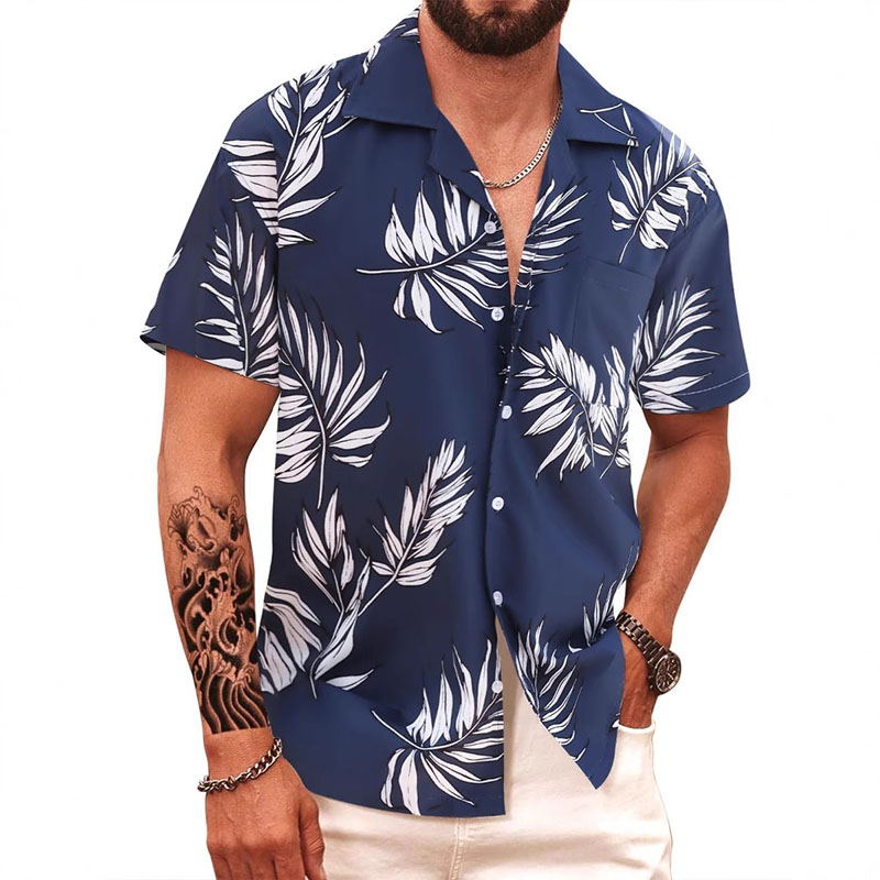 Camisa De Solapa Estampada