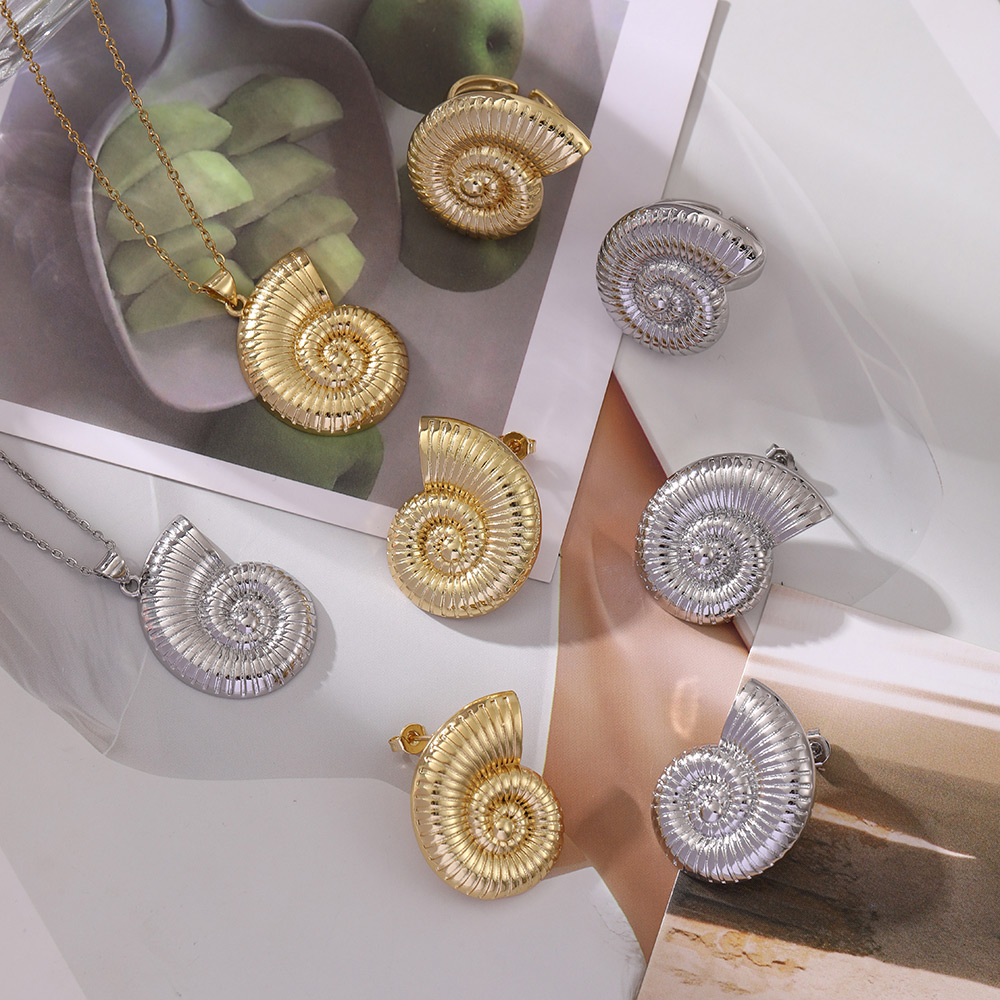 Pendientes De Caracola De Cobre