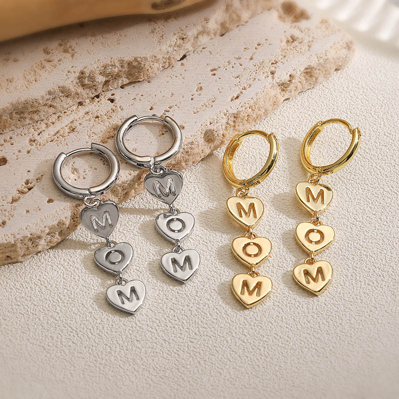 Pendientes De Corazón Hueco De Cobre