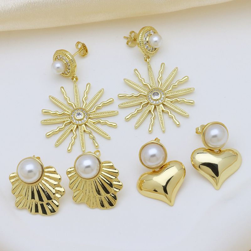 Pendientes Con Textura De Metal