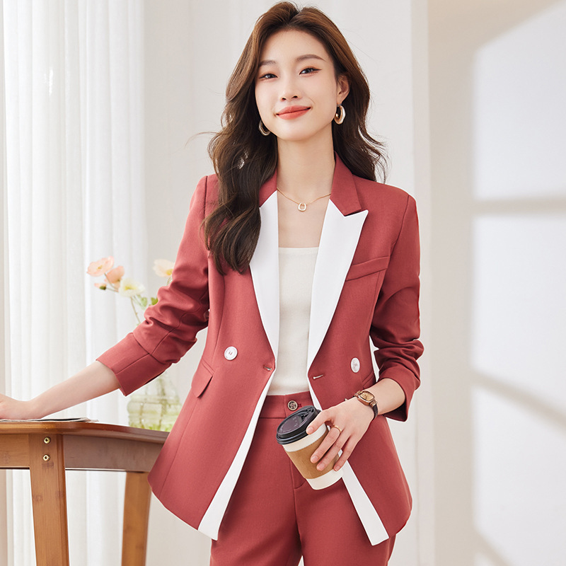 Blazer Con Bolsillo De Solapa Combinado