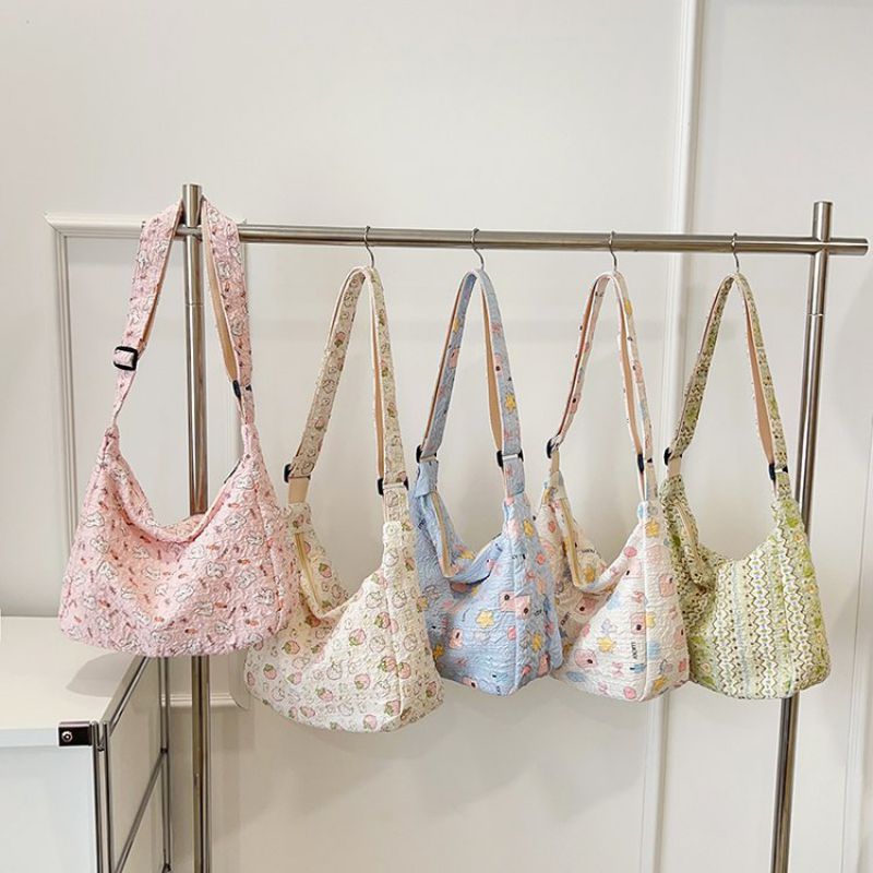 Bolso De Hombro De Nailon Estampado