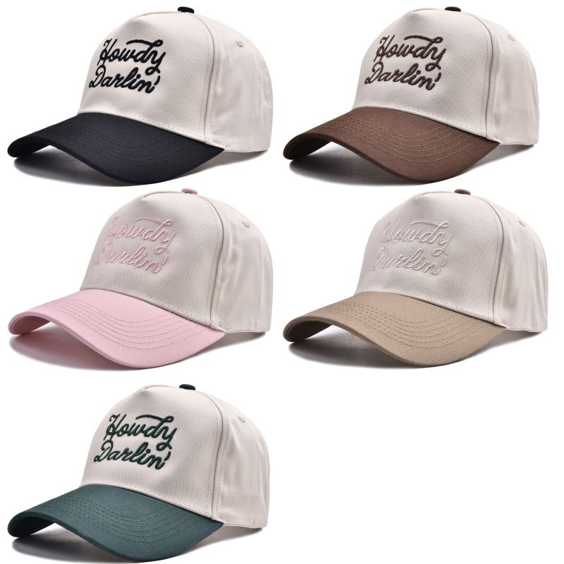 Gorra De Béisbol Con Letras Bordadas