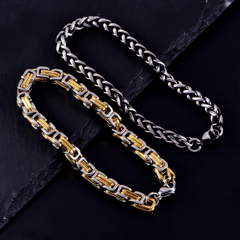 Pulsera De Acero Inoxidable Con Forma De Cesta De Flores Para Hombre