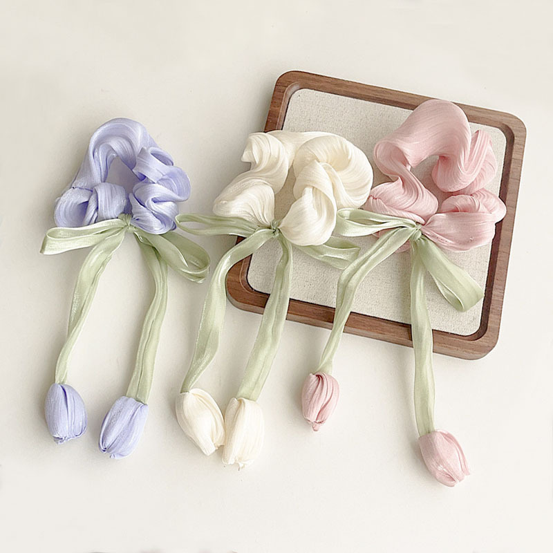 Diadema De Tulipán Con Cinta De Tul