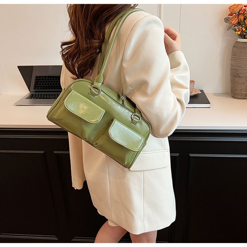 Bolso De Hombro De Pu De Gran Capacidad