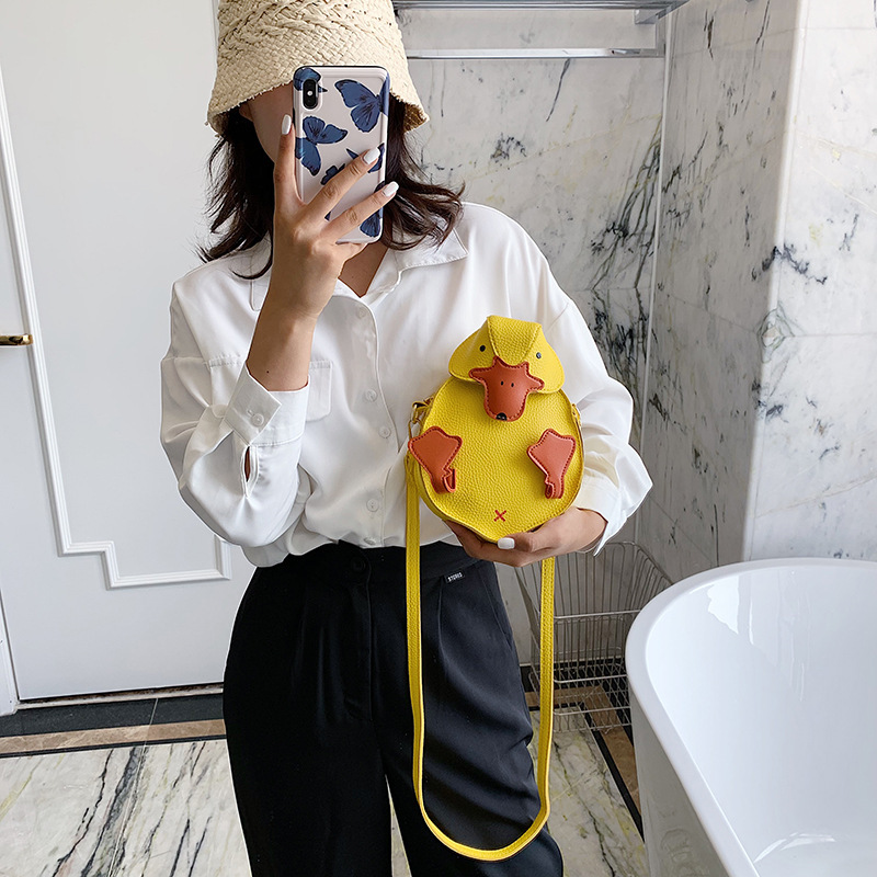 Bolso Bandolera Con Diseño De Pato De Dibujos Animados