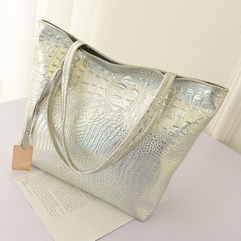 Bolso De Hombro De Pu De Gran Capacidad