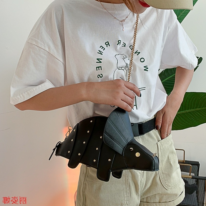 Bolso Bandolera De Pu Con Diseño De Dinosaurio De Dibujos Animados