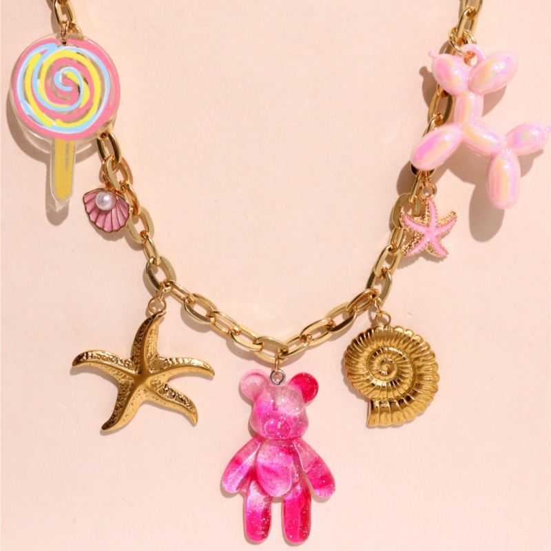 Collar De Metal Con Forma De Perro. Globo. Oso Solar Y Aleación De Múltiples Elementos