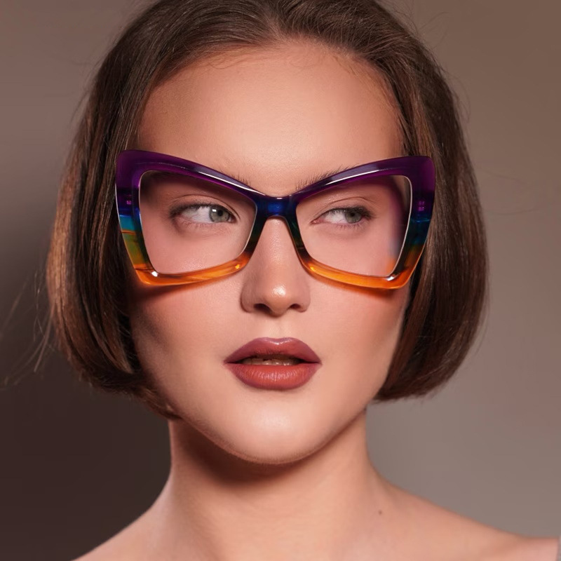 Gafas De Sol Con Montura Grande Y Bloques De Color