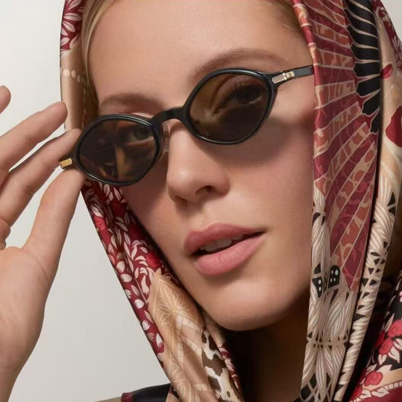 Gafas De Sol Con Montura Pequeña Poligonal