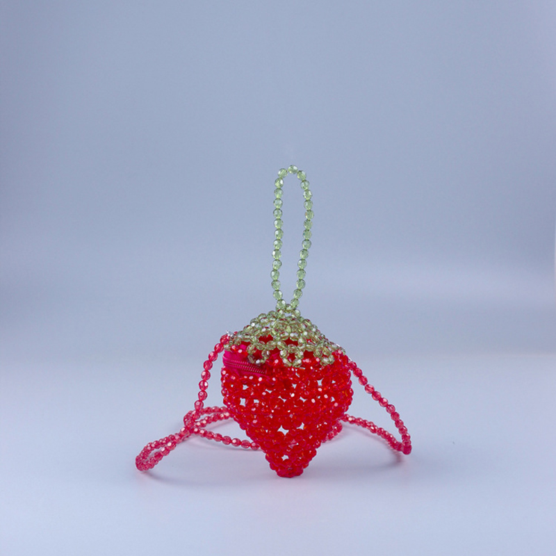 Bolso Bandolera Acrílico Con Fresas