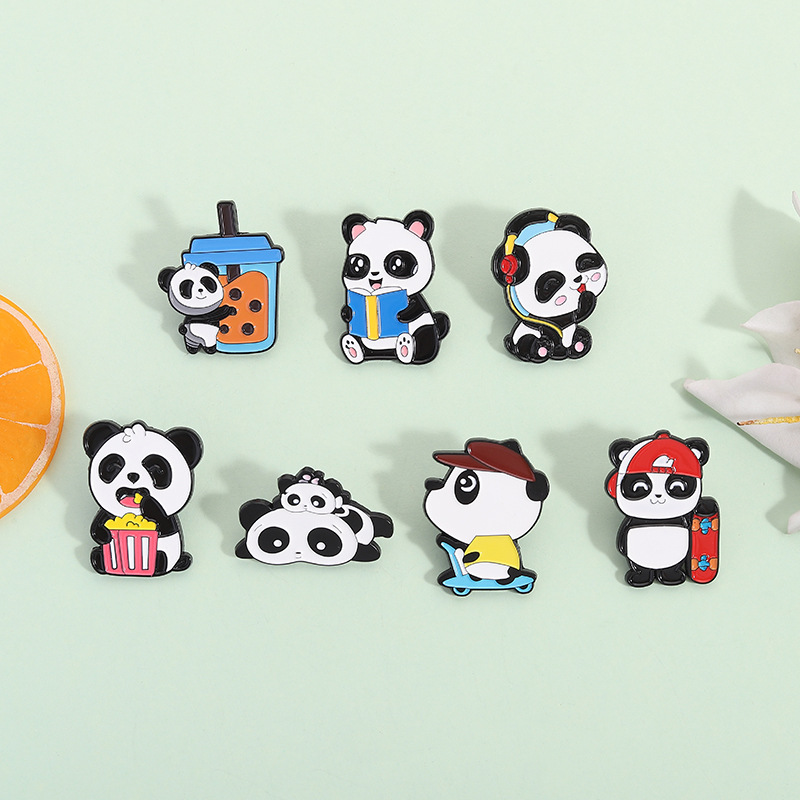 Broche De Panda De Aleación
