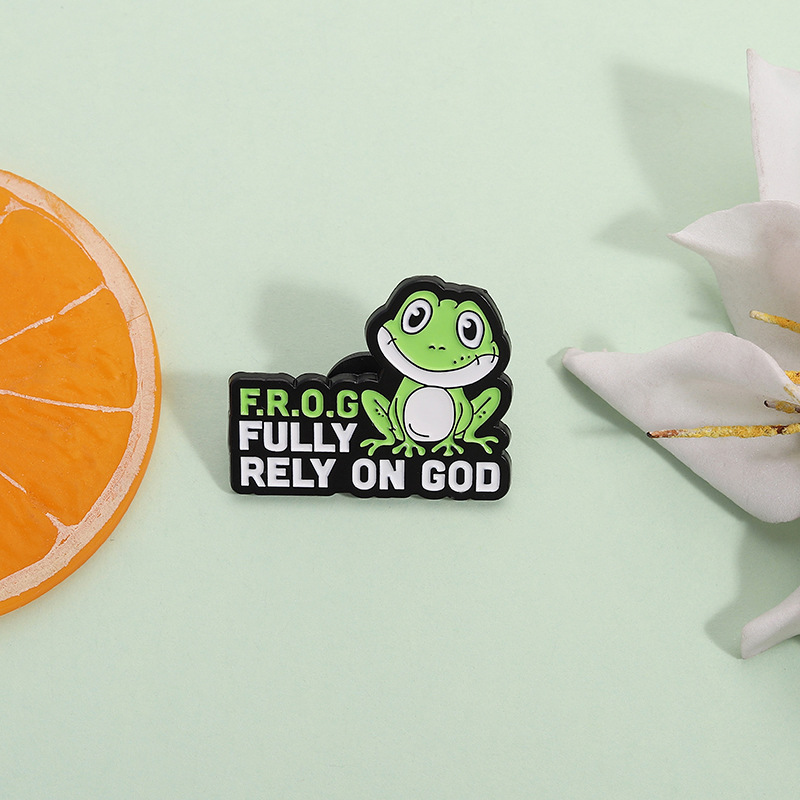 Broche De Rana De Dibujos Animados
