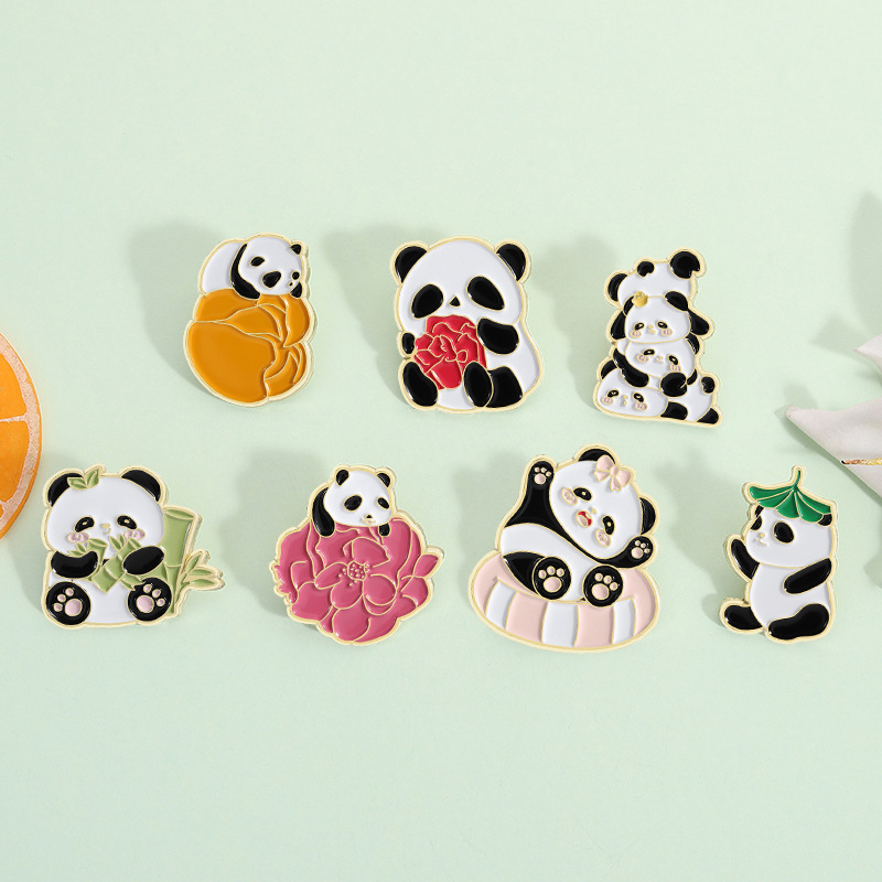 Broche De Panda De Aleación