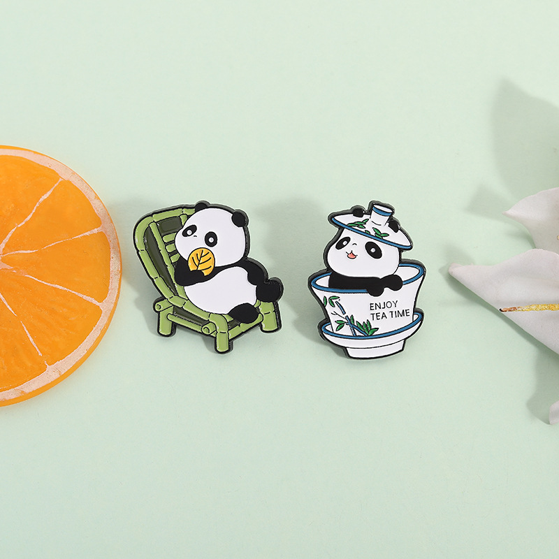 Broche De Panda De Aleación