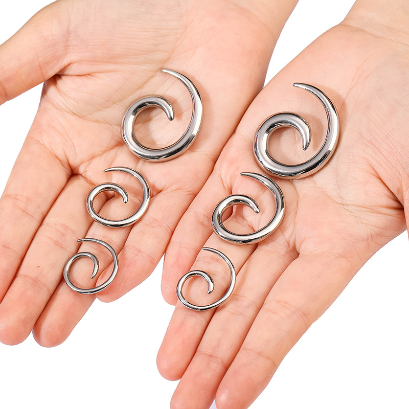 Expansor De Oreja De Acero Inoxidable Para Piercing Irregular