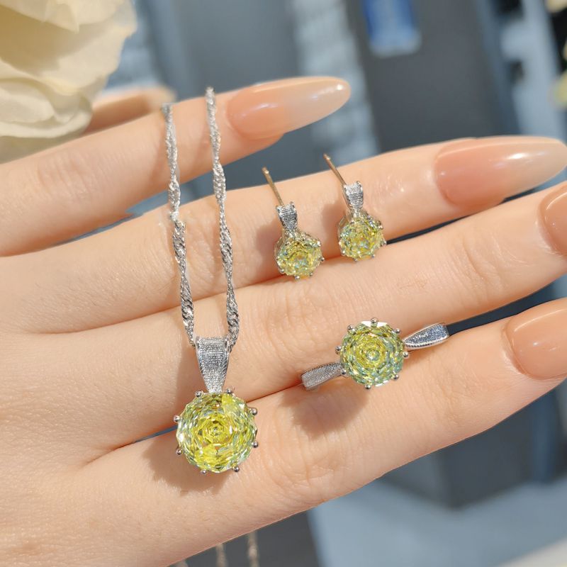 Anillo Redondo De Cobre Y Diamantes