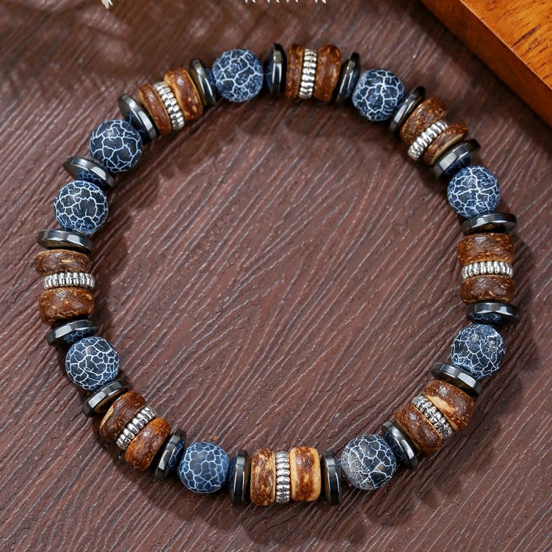 Pulsera De Cuentas De Colores Para Hombre